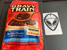 1- Bags Gravy Train Beefy Classic 3.5 Pound Bags of Dog Food Makes Rich Gravey