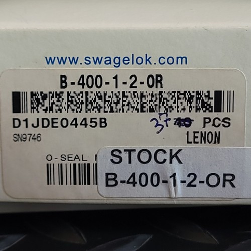 Swagelok B-400-1-2-OR - 1/4" Tube x 1/8" Male Straight Thread O-Seal - Lot of 2 - Picture 2 of 6