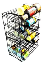 Pantry Organizer Can Storage Racks 3-Tier (Lot 2) Stackable, Adjustable Can Size