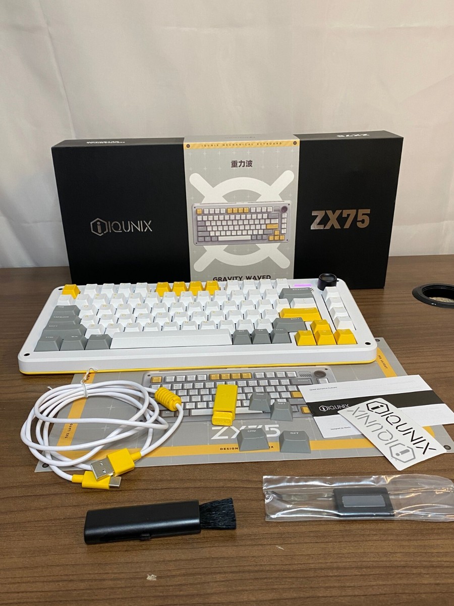 IQUNIX ZX75 Gray White Yellow 81 Keys ABS Wireless IQUNIX ZX75 Gray White Yellow 81 Keys ABS Wireless