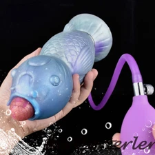 Huge Inflatable Ovipositor Lay Eggs Dildos Inflated Anal Vaginal Dilator Sex Toy