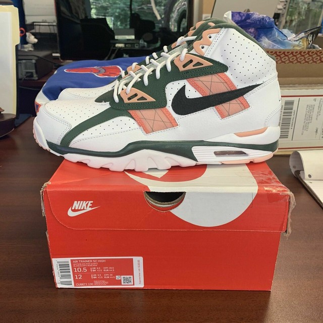 air trainer sc high white pink green