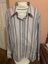 NWOT'S Eddie Bauer Wrinkle Resistant STRETCH XXL Dress Shirt