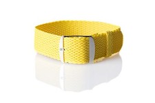 Goldenrod Perlon Braided Woven Watch Strap/Band With Stainless Steel Buckle 20mm