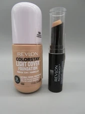 REVLON ColorStay Light Cover Liquid Foundation Color Porcelain 130 & Concealer