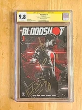Bloodshot # 1 CGC SS 9.8 PLANET AWESOME NYCC SIGNED/REMARK BOSSLOGIC VARIANT 