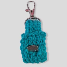 ALDI Quarter Keeper / Holder Keychain Acrylic Hand Knit PICK YOUR COLOR