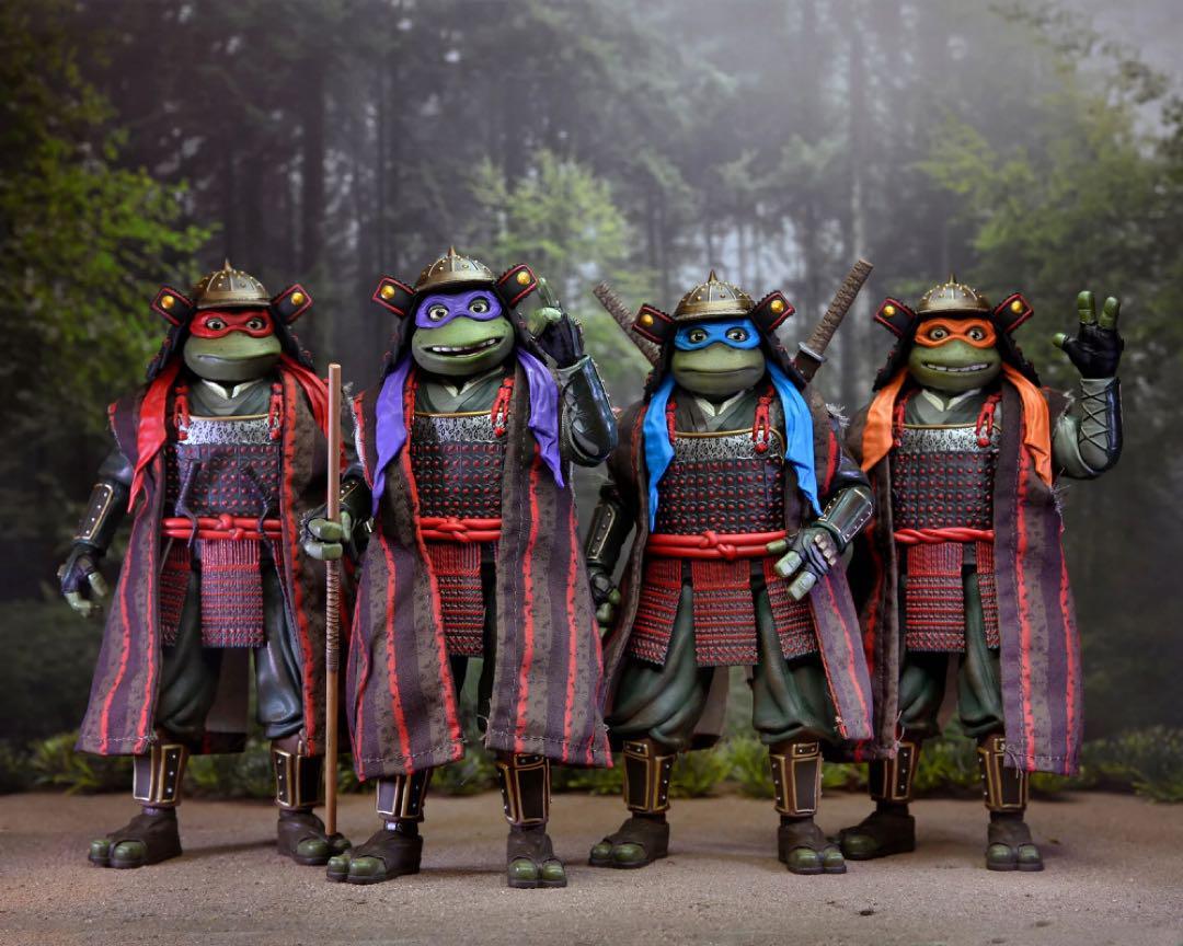 NECA タートルズ3フィギュアセット　旧実写サムライタートルズ　TMNT NECA TMNT Teenage Mutant Ninja Turtles 3 Samurai Ver. Figure