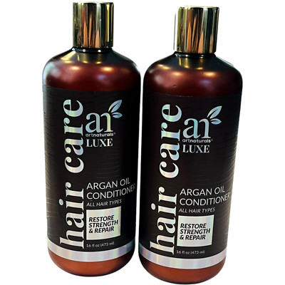Art Naturals - Argan Oil Conditioner / All Hair Types - 16 fl oz - LOT of 2
