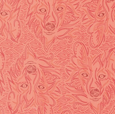 Fat Quarter Moda Land Of Enchantment Wolf Tier Guave Gelee 100% Baumwollstoff