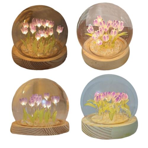 Matériel de bricolage de lumière de nuit de fleurs de tulipe avec la - Photo 1/13