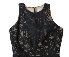 Belle Badgley Mischka Dress NWT Womens 0 Black Sleeveless Poly Spandex Lined