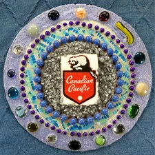 CANADIAN PACIFIC Original 3D Collage Art On 10" Vintage Vinyl 2025 Glenn Shiring