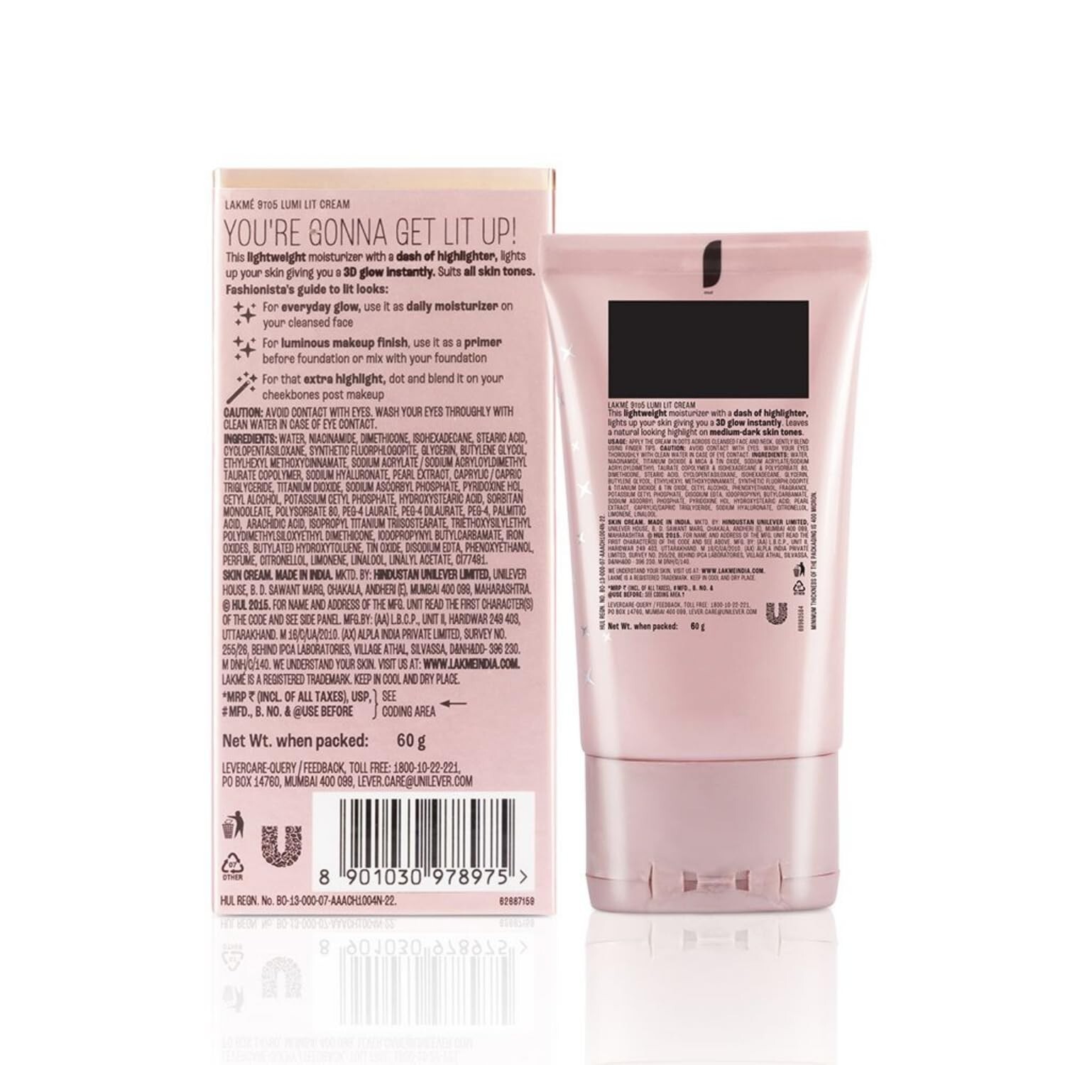 LAKMÉ Lumi Cream Face cream with Moisturizer Highlighter enriched