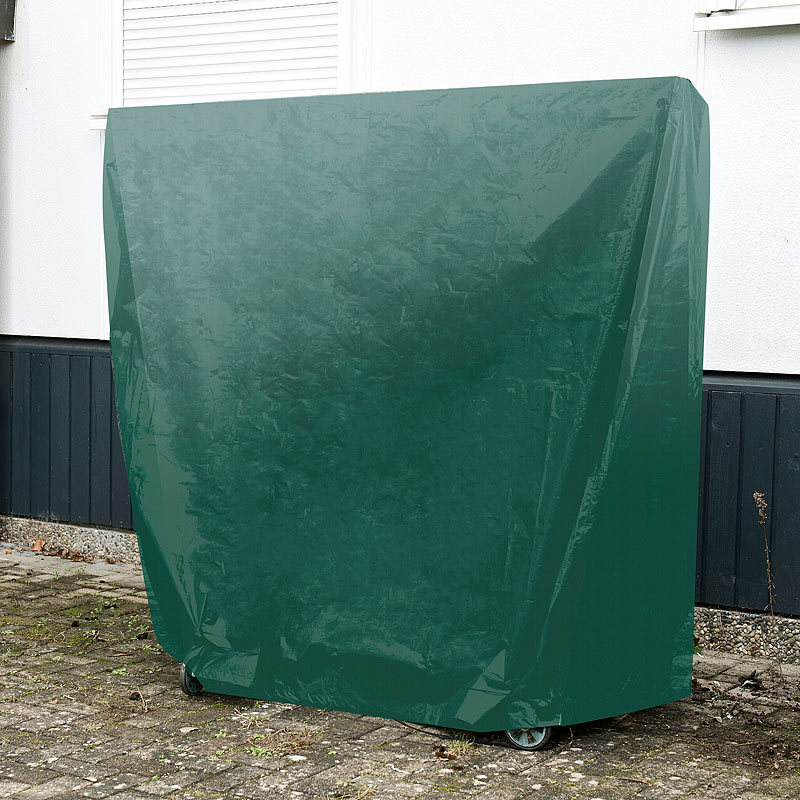 Abdeckung Für Runden Gartentisch – Wasserdicht, Winddicht, UV-Schutz, 600D Oxford-Stoff, Größe 130 X 71 Cm, Schwarz