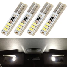 4 x 6000k White T5 37 74 LED Visor Vanity Mirror Footwell Light Bulbs