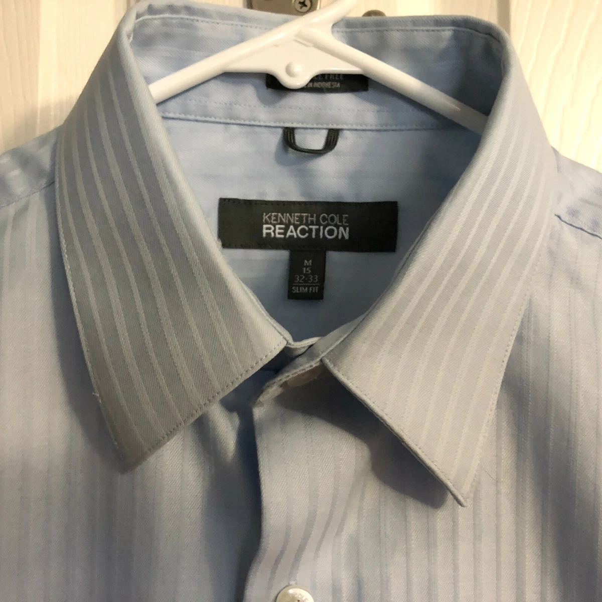 Kenneth Cole Reaction Wrinkle Free Men s Slim Fit Dress Shirt Size