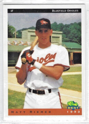 1993 Bluefield Orioles (Advanced Rookie-Baltimore Orioles) Matt