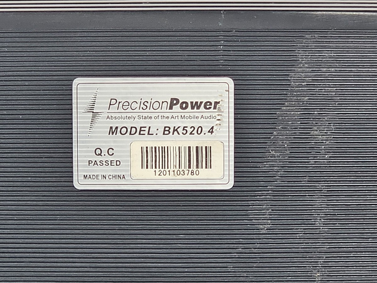 Precision Power BK520.4 4 Channel Old School PPI Black Ice Car