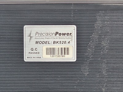 Precision Power BK520.4 4 Channel Old School PPI Black Ice Car