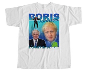 Boris Johnson T Shirt Funny Humour Vintage Homage 80s Political Conservative Ebay
