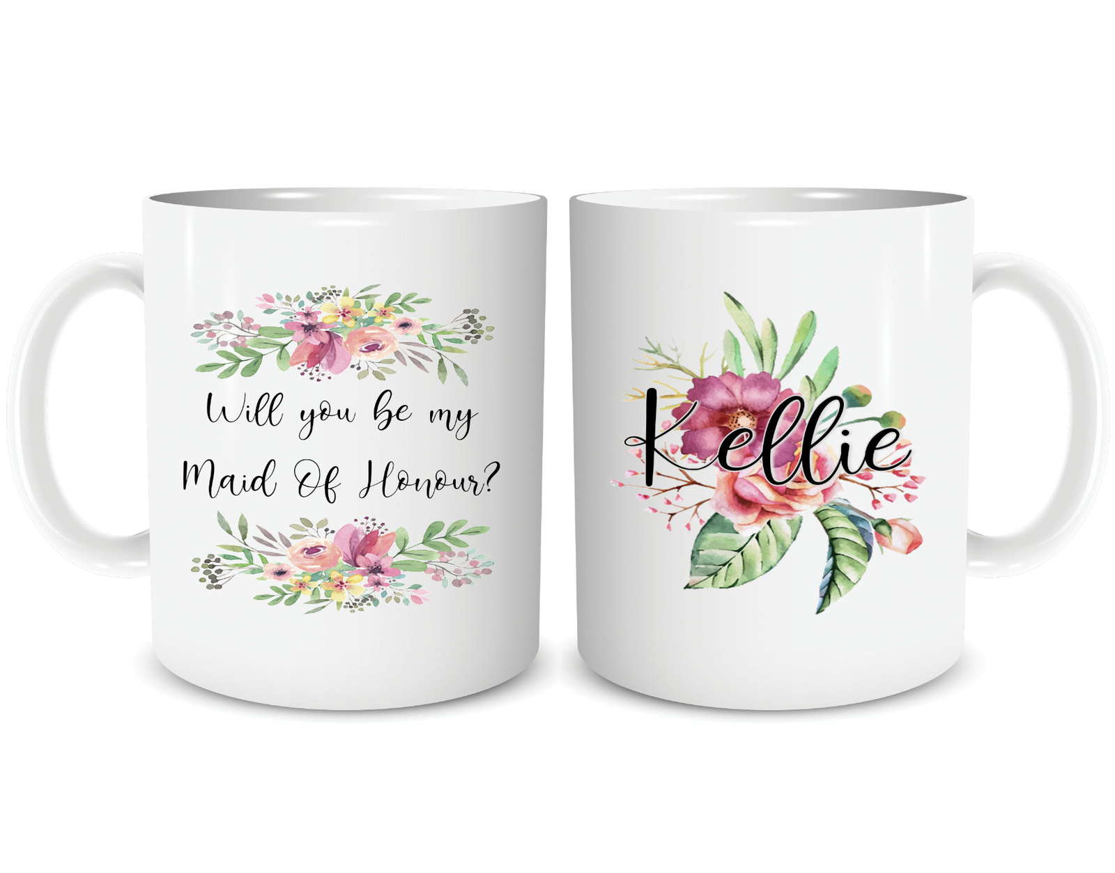 Custom Maid Of Honour Proposal Mug Will You Be My Personalised Maid Of Honour