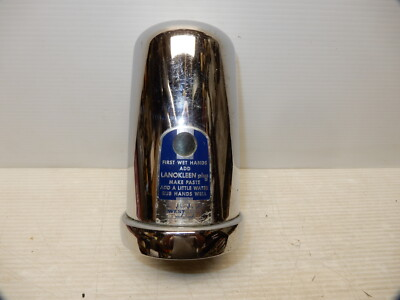 #ad VINTAGE CHROME LANOKLEEN GAS STATION POWDER HAND SOAP DISPENSER CA. 1930 $79.99