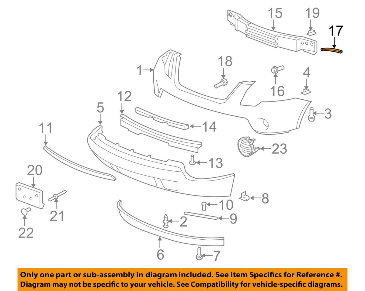 GM OEM Front Bumper Guide Bracket – Right Side For 2017-2018 GMC Acadia (Part #84240587)