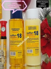 Sulfur -18 Anti-Dandruff Shampoo 500ml+Conditioner 500ml VERY EFFECTIVE 💯%. 