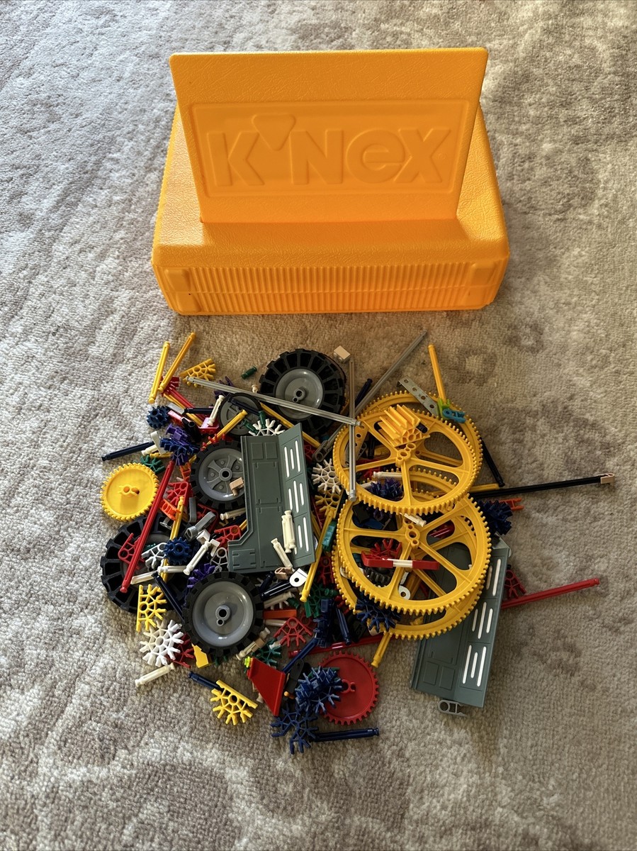 Vintage Knex Bulk Pieces Lot and Storage Case K'nex Building Toys