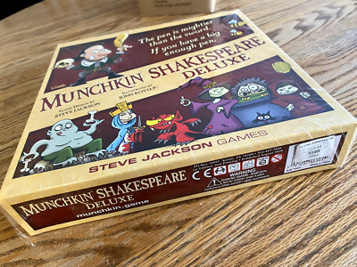 MUNCHKIN SHAKESPEARE DELUXE GAME BOX - NIB & Factory Sealed +FAST SHIPPING!