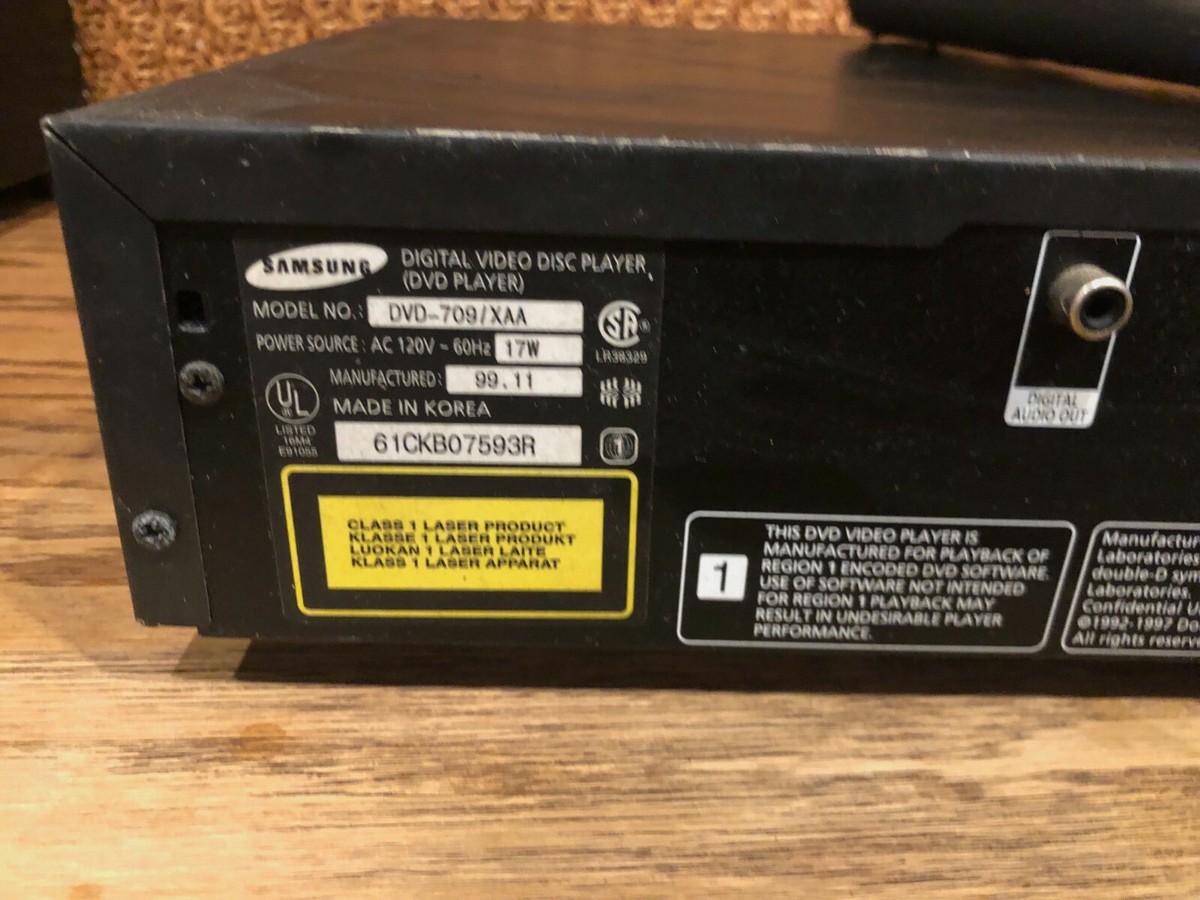 Samsung DVD-709/XAA DVD/Video-CD/CD Combo Player | eBay
