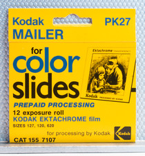 Lot of 6 Kodak Processing Mailer PK27 12 Exposure Ektachrome Film 127 120 620