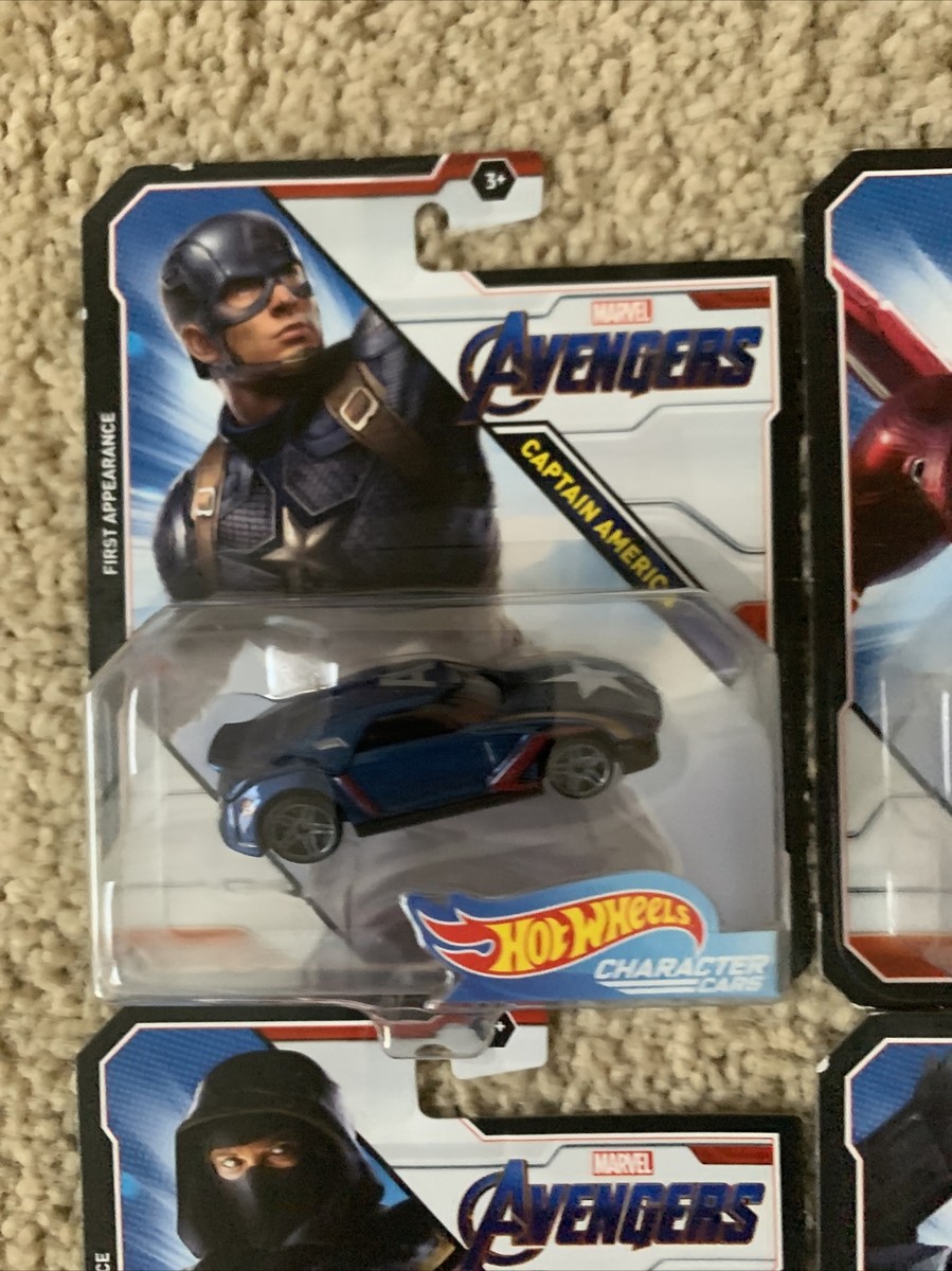 Hot Wheels Character Cars Avengers Compete Set of 7 by Mattel