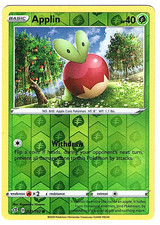 Applin (21) Reverse Holo Common SWSH02: Rebel Clash 021/192 NM