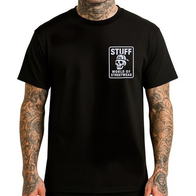 Stuff Box Herren Shirt Skull Sign Edition schwarz STB-1449 - Stick S bis 5XL