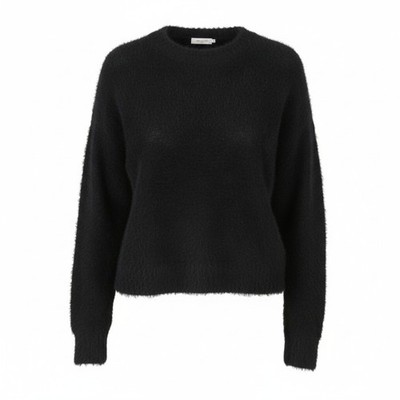 AMERICAN EAGLE OUTFITTERS Damen Pullover XS schwarz flauschig cropped Strick Pull On *