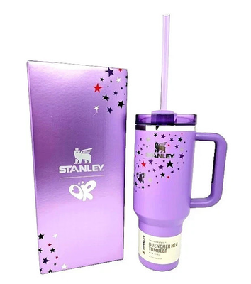#ad Stanley x Olivia Rodrigo Quencher H2.0 FlowState Tumbler 40 OZ Purple NEW NIB $48.00