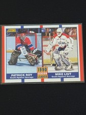 1990-91 Score - Season Leader Patrick Roy, Mike Liut #354