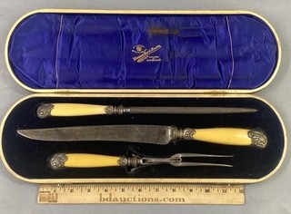 Harrison Bros. & Howson Vintage Cased Carving Set