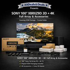 Sony XBR 100" XBRXZ9D 3D + 4K Full Array & Accessories Stunning w/ OEM Packing