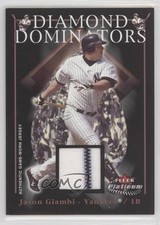 2005 Fleer Platinum Diamond Dominators Red Jerseys Jason Giambi #DD/JG 1dm4