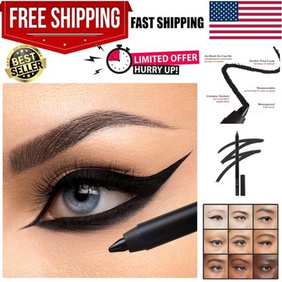 Longwear Onyx Eyeliner - Waterproof, Smudgeproof, Creamy Pencil for Durable Glam