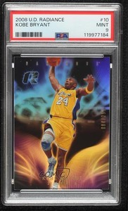 2008-09 Upper Deck Radiance /299 Kobe Bryant #10 PSA 9 MINT HOF