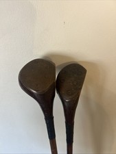 Antique Prestwick Hickory Driver Fairway Wood Set RARE RH