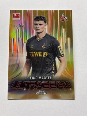 2025-26 Topps Chrome Bundesliga Ultrabeam Gold Refractor #UB-1 Eric Martel 47/50