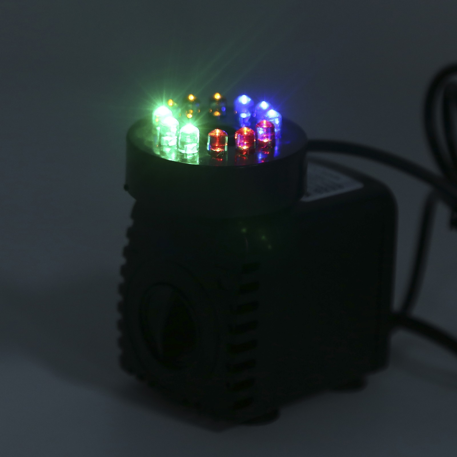 Submersible Fountain Pump With LED Light Water Pump Light For Water Feature