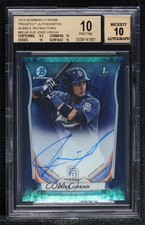 2014 Bowman Chrome Prospect Bubbles Refractor 40/99 Jose Urena BGS 10 Auto 0s3