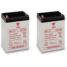 Yuasa Yuasa NP4-12 Battery 12 Volt 4 Amp Sealed Lead Acid Battery - 2 Pack