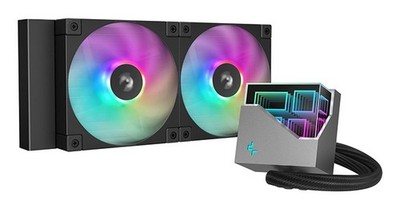 6933412728894 DeepCool LT240 Prozessor All-in-One-Flüssigkeitskühler 12 cm Schwa